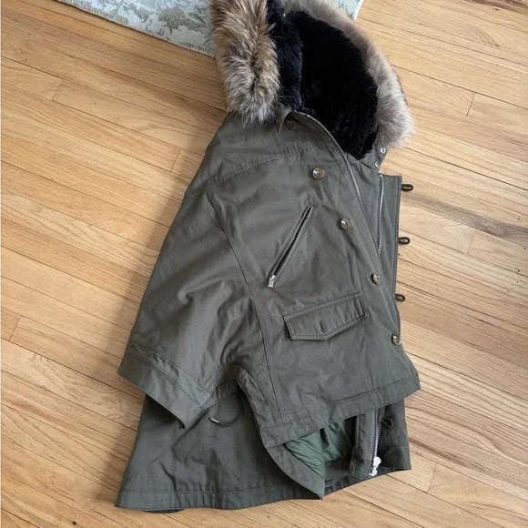 The Kooples Olive Parka - Picture 3 of 9